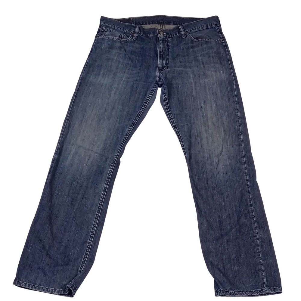 Levis 514 Straight Fit Mens Jeans W36 L34 Blue Denim Medium Wash 100% Cotton